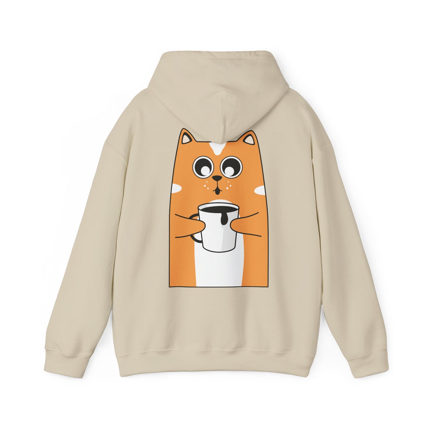 Cozy Cat Graphic Hoodie - Sweet Dreams Sweatshirt, Gifts for Cat Lovers, Comfortable Hooded Sweatshirt, Cute Loungewear, Casual Gift