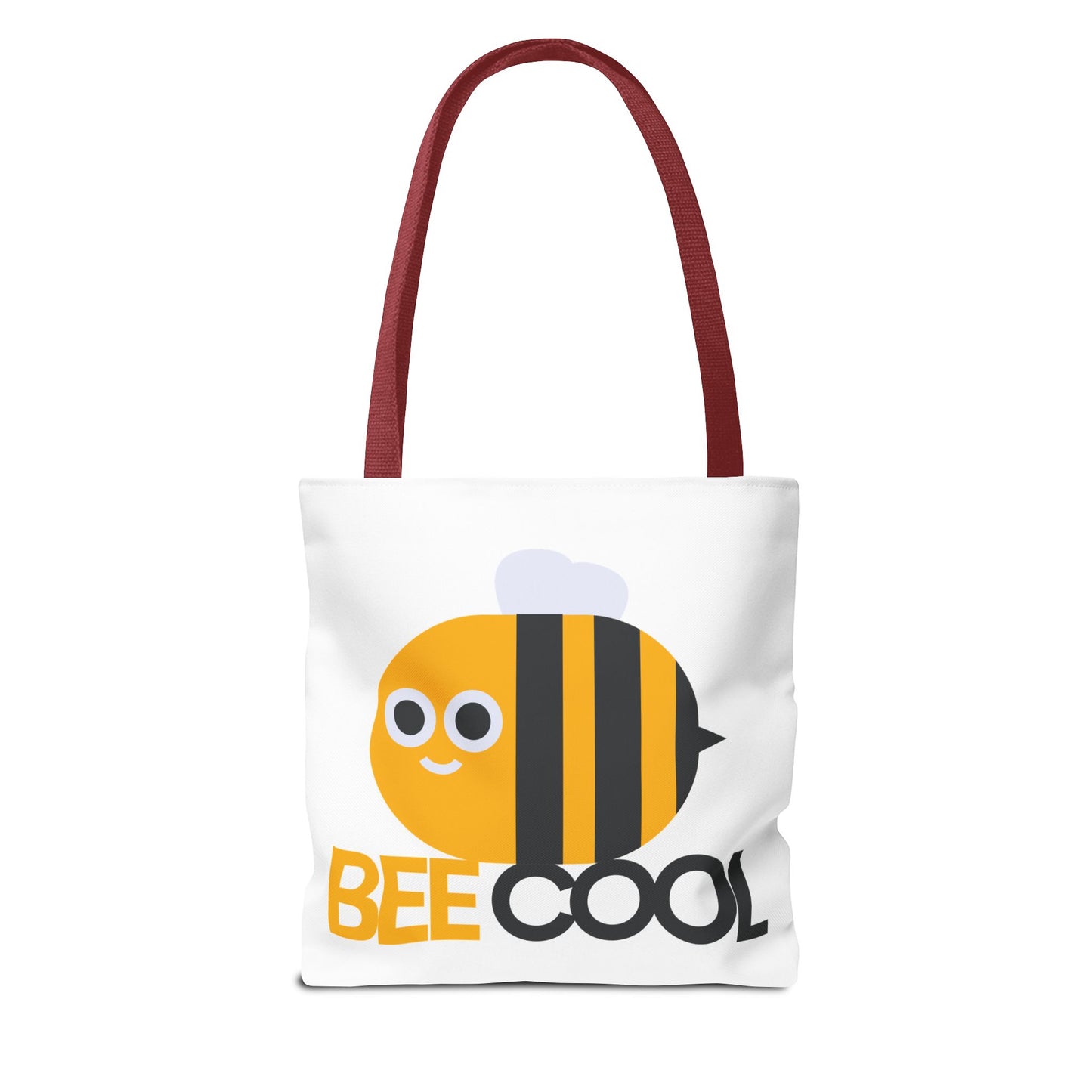 Cute Cat and Bee Cool Tote Bag | Happy Animal Eco-Friendly Bags, Gift for Cat Lovers, Animal Lovers, Fun Shopping Bag, Summer Tote