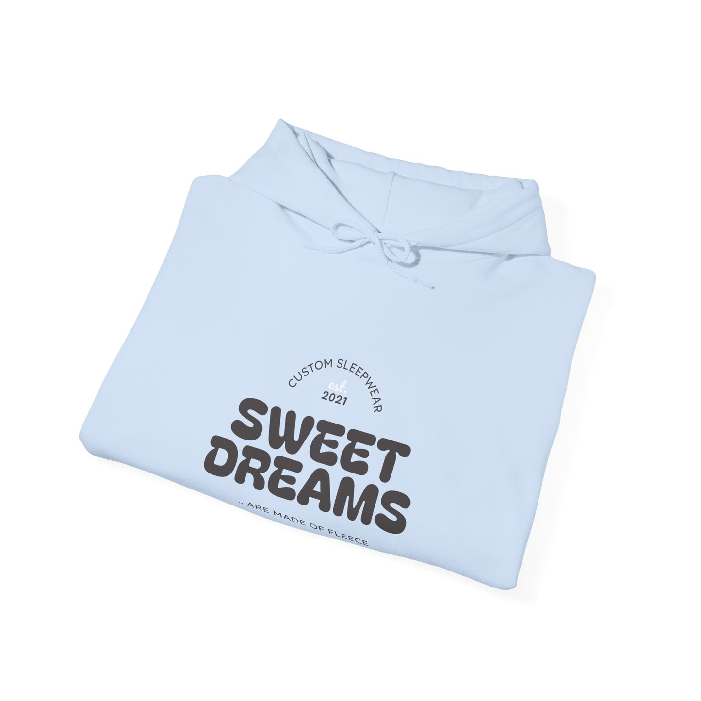 Cozy Cat Graphic Hoodie - Sweet Dreams Sweatshirt, Gifts for Cat Lovers, Comfortable Hooded Sweatshirt, Cute Loungewear, Casual Gift