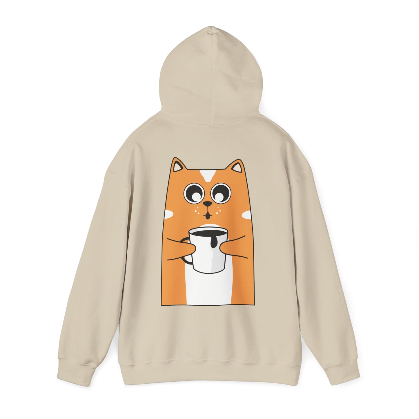 Cozy Cat Graphic Hoodie - Sweet Dreams Sweatshirt, Gifts for Cat Lovers, Comfortable Hooded Sweatshirt, Cute Loungewear, Casual Gift