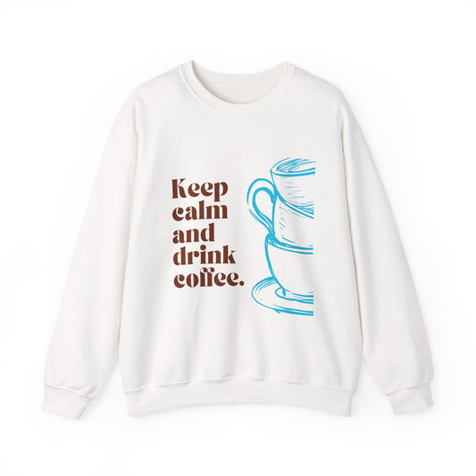 Cozy Coffee Sweatshirt - Unisex Crewneck for Coffee Lovers
