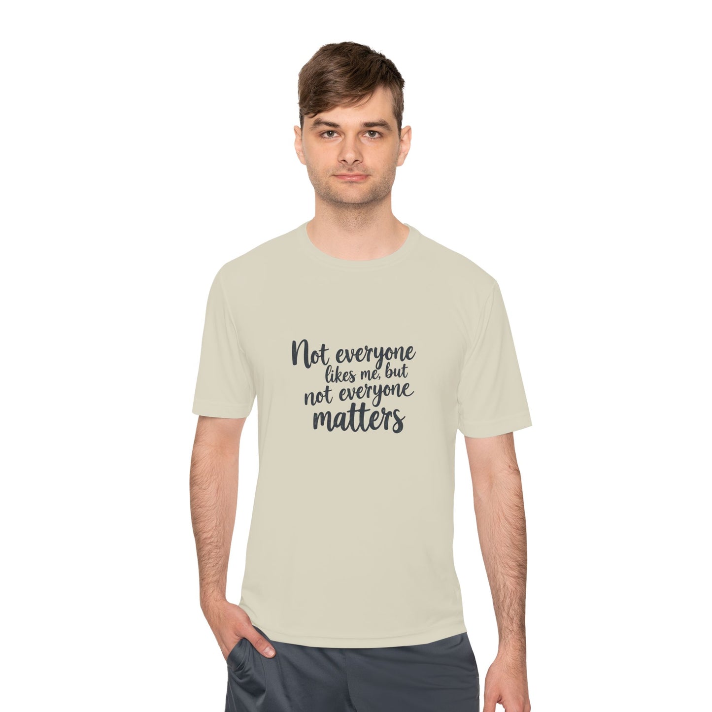 Moisture Wicking Tee with Motivational Quote, Workout Shirt, Gift for Athletes, Fitness Apparel, Casual Wear, Unisex Activewear