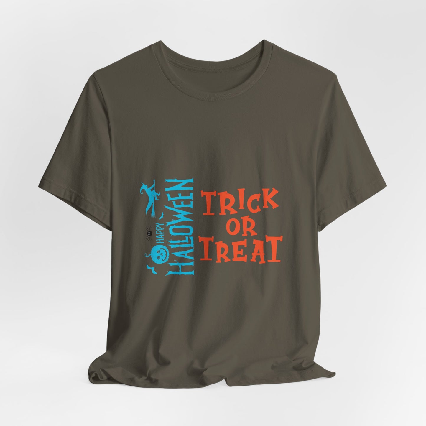 Trick or Treat Halloween Shirt - Unisex Jersey Tee for Halloween Party