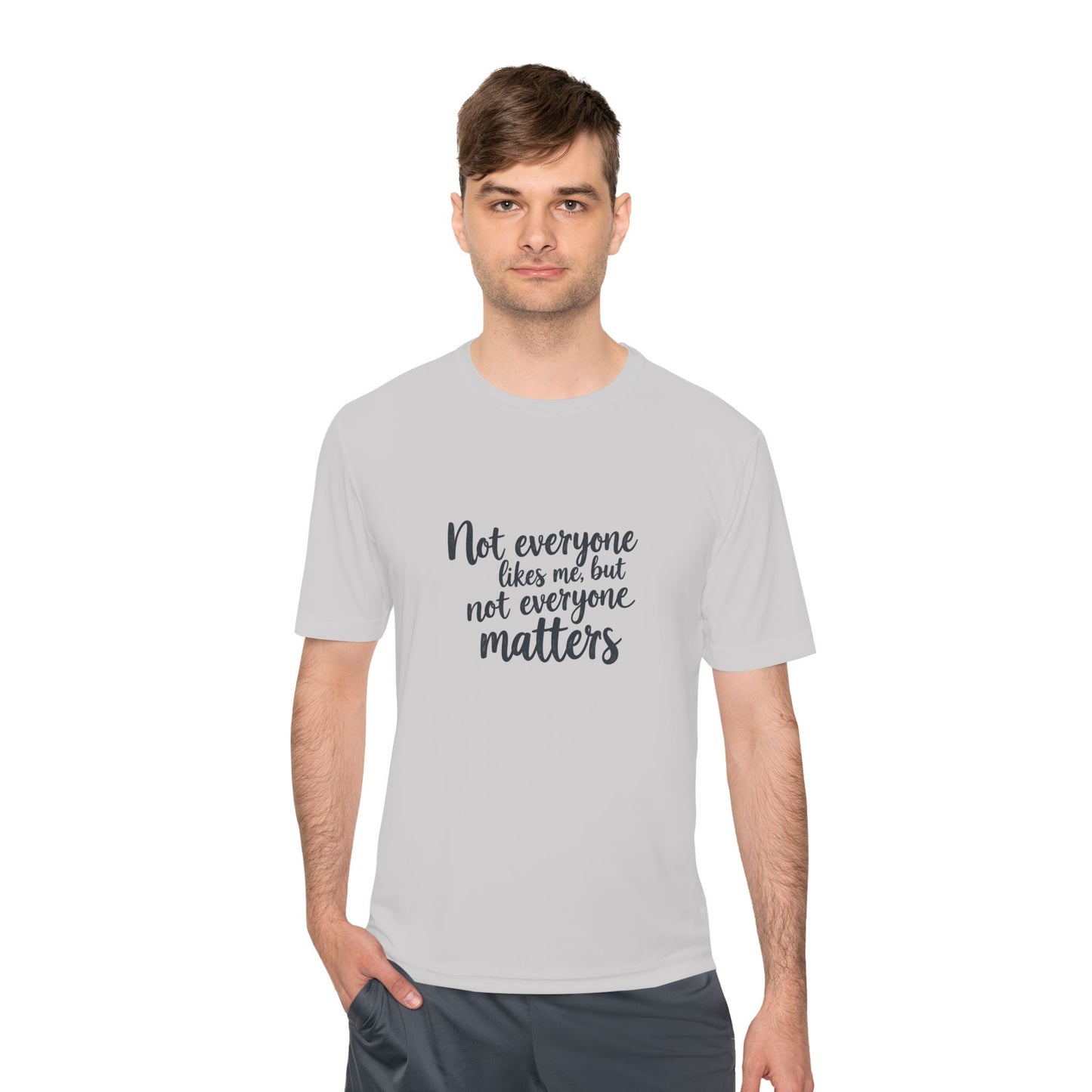 Moisture Wicking Tee with Motivational Quote, Workout Shirt, Gift for Athletes, Fitness Apparel, Casual Wear, Unisex Activewear