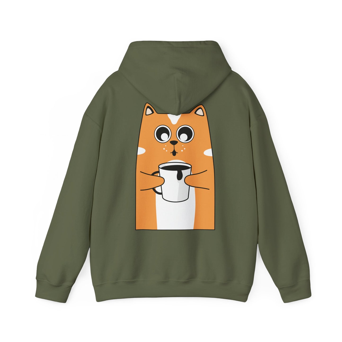 Cozy Cat Graphic Hoodie - Sweet Dreams Sweatshirt, Gifts for Cat Lovers, Comfortable Hooded Sweatshirt, Cute Loungewear, Casual Gift