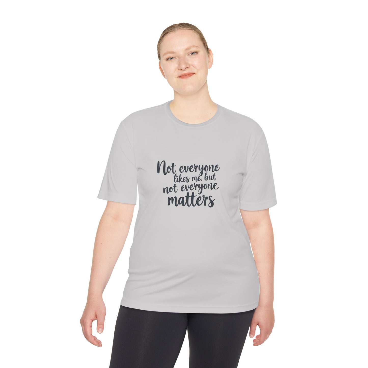 Moisture Wicking Tee with Motivational Quote, Workout Shirt, Gift for Athletes, Fitness Apparel, Casual Wear, Unisex Activewear