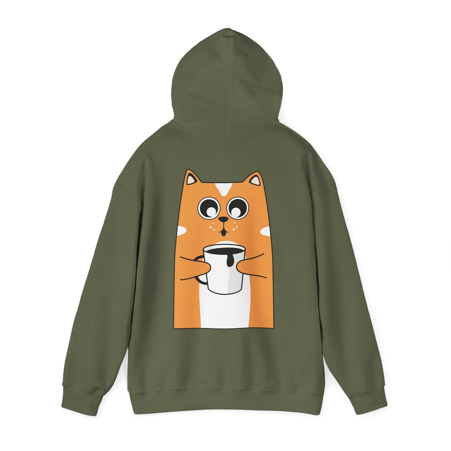 Cozy Cat Graphic Hoodie - Sweet Dreams Sweatshirt, Gifts for Cat Lovers, Comfortable Hooded Sweatshirt, Cute Loungewear, Casual Gift