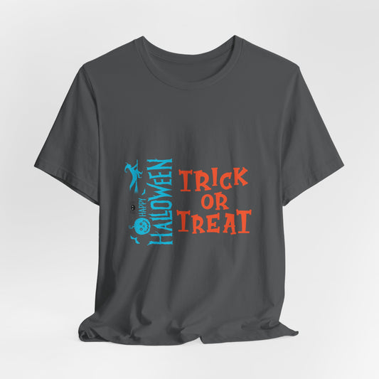 Trick or Treat Halloween Shirt - Unisex Jersey Tee for Halloween Party